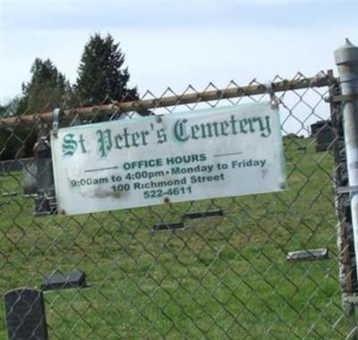 Saint Peter's Roman Catholic Cemetery on Sysoon