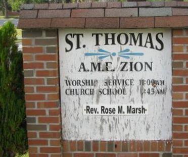 Saint Thomas A.M.E. Zion Church Cemetery on Sysoon