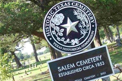 Salem Cemetery on Sysoon