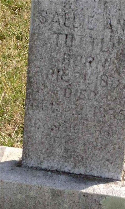 Sallie Ann Boles Tuttle on Sysoon