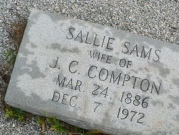 Sallie Sams Compton on Sysoon