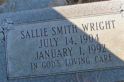 Sallie Smith Wright on Sysoon