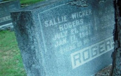 Sallie Wicker Rogers on Sysoon