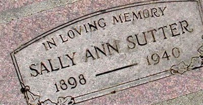 Sally Ann Sutter on Sysoon