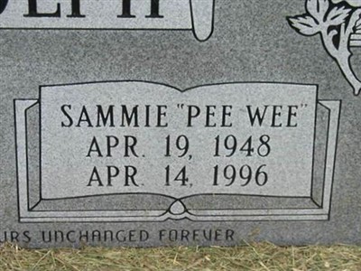 Sammie "Pee Wee" Randolph on Sysoon