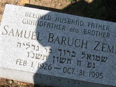 Samuel Baruch Zemel on Sysoon