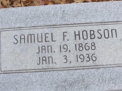 Samuel F. Hobson on Sysoon