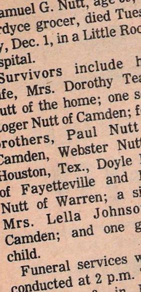 Samuel Garner Nutt on Sysoon