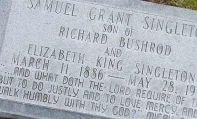 Samuel Grant Singleton on Sysoon