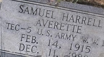 Samuel Harrell Averette on Sysoon