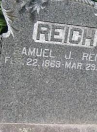 Samuel John Reich on Sysoon