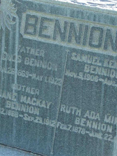 Samuel Kenneth Bennion on Sysoon