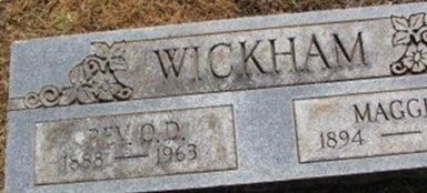 Samuel Odis "O. D." Wickham on Sysoon