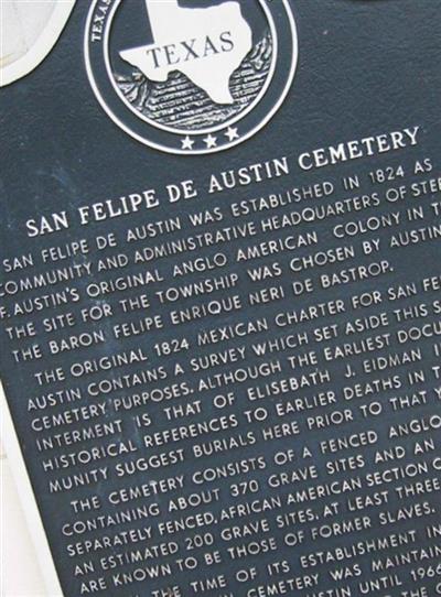 San Felipe de Austin Cemetery on Sysoon