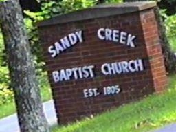 Sandy Creek Cemetery on Sysoon