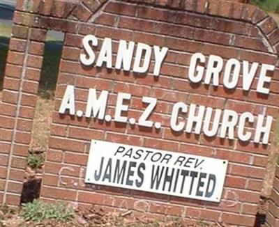 Sandy Grove AME Zion Church Cemetery on Sysoon