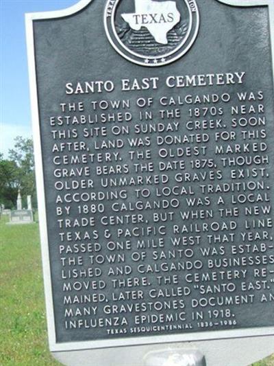 Santo East Cemetery on Sysoon