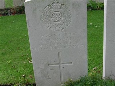 Sapper Alfred Marshall on Sysoon