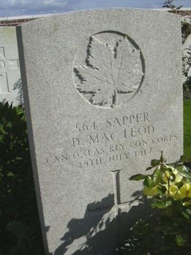 Sapper D Macleod on Sysoon