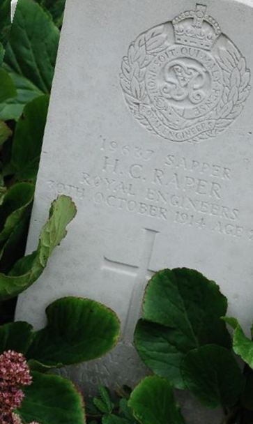 Sapper Henry Cecil Raper on Sysoon
