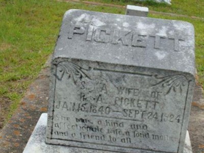 Sarah A. Butts Pickett on Sysoon