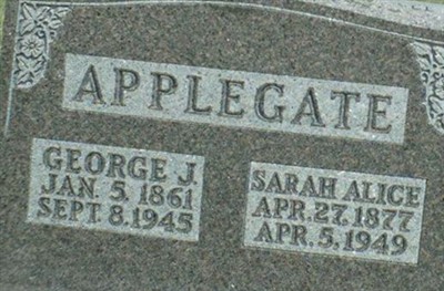Sarah Alice Applegate on Sysoon
