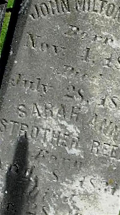 Sarah Ann Strother Reed on Sysoon