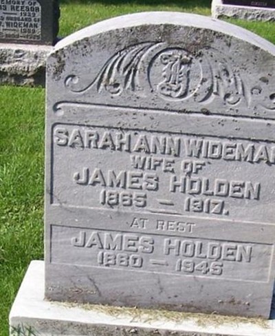 Sarah Ann Wideman Holden on Sysoon