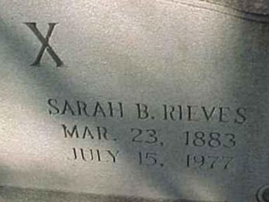 Sarah B. Rieves Nix on Sysoon