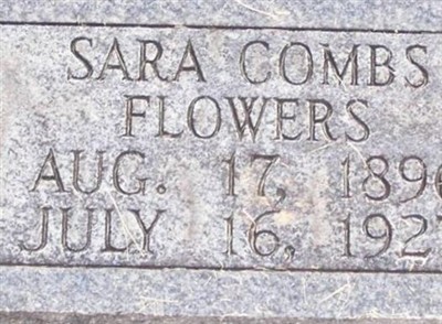 Sarah Combs Flowers on Sysoon