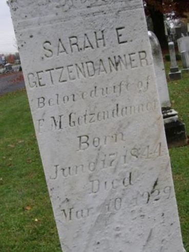 Sarah E Getzendanner on Sysoon
