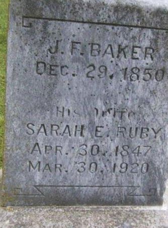 Sarah E. Ruby Baker on Sysoon