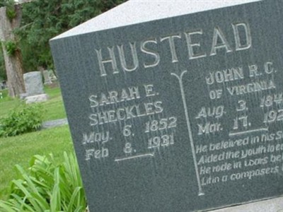 Sarah E. Sheckles Hustead on Sysoon