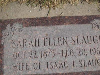 Sarah Ellen "Ella" Johnson Slaugh on Sysoon