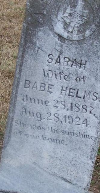 Sarah Helms on Sysoon