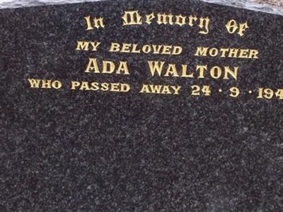 Ada Sarah Isobel McCardie Walton on Sysoon