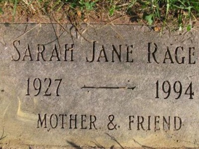 Sarah Jane Witherow Rager on Sysoon