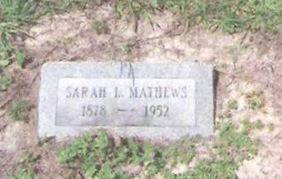Sarah Letitia Gailey Mathews on Sysoon