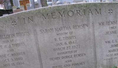 Sarah Martha Remsen Tibbits on Sysoon