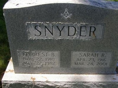 Sarah R Snyder on Sysoon