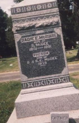 Sarah E "Sadie" McGuire McGee on Sysoon