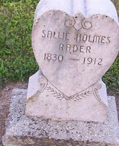 Sarah "Sally" Holmes Rader on Sysoon
