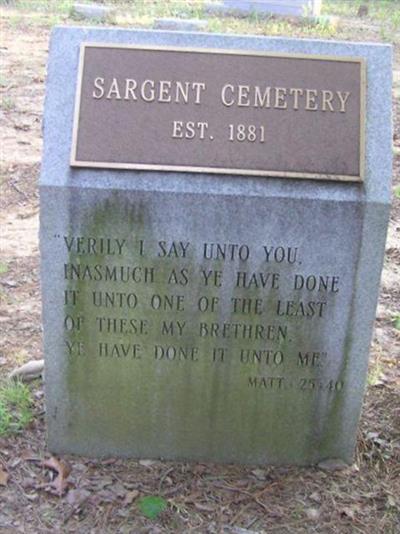 Sargent Cemetery on Sysoon