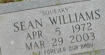 Sean "Squeaky" Williams on Sysoon