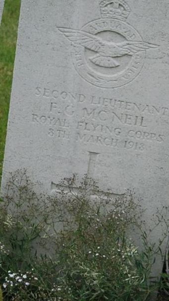 Second Lieutenant F G McNEIL on Sysoon
