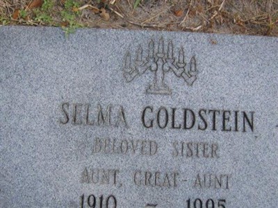 Selma Goldstein on Sysoon