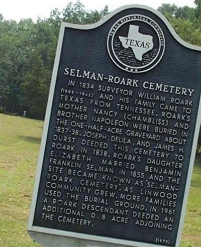 Selman-Roark Cemetery on Sysoon