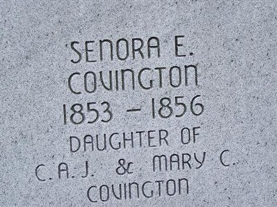 Senora E Covington on Sysoon