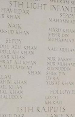 Sepoy Sadiq Khan Muhammad on Sysoon