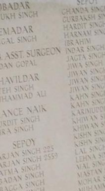 Sepoy Singh Arjan on Sysoon
